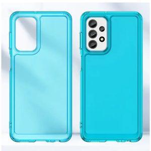 Candy Series SAM A04s TPU Cover – Transparent Blue