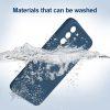 Silicone Silky Samsung Galaxy S21+ Cover Logo - Blue - Image 3