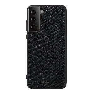 Kajsa Snake Pattern Cover S21 Plus – Black