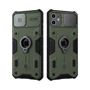 NILLKIN Camshield Armor iP 11 Pro Cover With Ring Holder – Dark Green