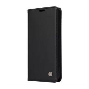 YIKATU Leather Flip iP 14 Pro Max Cover with Wallet – Black (YK-002)