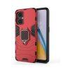 Ring Kickstand Rugged Protective Cover for Redmi 12C - Red - Image 2