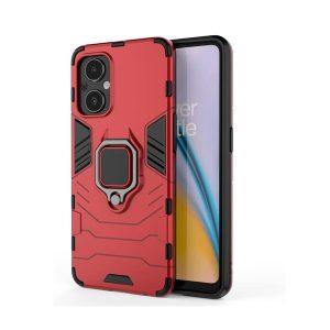 Ring Kickstand Rugged Protective Cover for Redmi 12C – Red