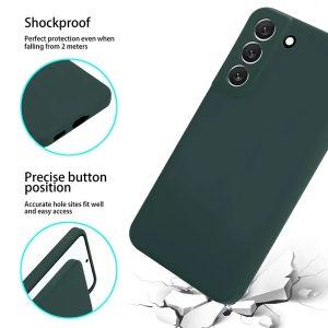 Silicone Silky SAM S21+ Cover Logo – Green