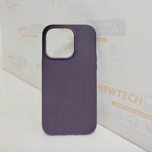 OneGif iP 14 Pro Classic Leather Cover – Deep Purple