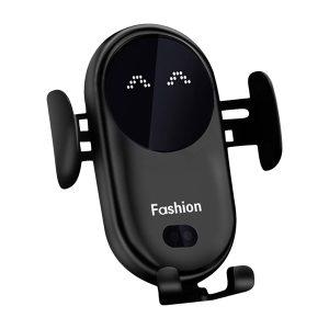 Infrared Sensing Car Wireless Charger Portable Stand – Black (D2)