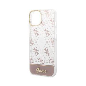 Guess 4G Electro Script Hard Cover for iP 14 – Pink (GUHCP14SHG4MHP)