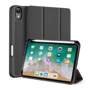 DUX DUCIS Domo Series Tri-fold Stand Leather Cover iPad Mini 6 (2021) – Black
