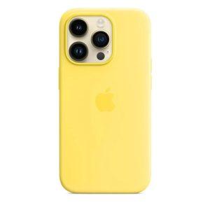 Silicone Magsafe Logo Cover iP 14 Pro Max HC – Yellow