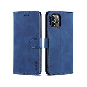 Azns Leather iP 11 Pro Cover – Blue
