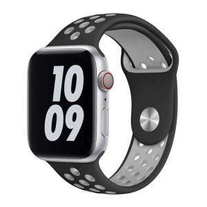 WIWU Dual Color Sport Watchband for iWatch 38/40mm – Blue Black