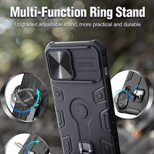NILLKIN Camshield Armor Pro Cover With Ring Holder iP 14 Pro Max – Black