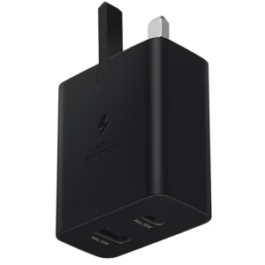 Samsung 35W PD Power Adapter Duo (Type-C, USB-A) – Black EP-TA220