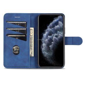 Azns Leather iP 11 Pro Cover – Blue