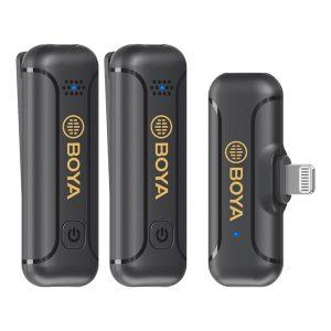 Boya Mini Wireless Lightning Microphone System – Black (BY-WM3T2-D2)