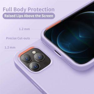Cosyu King Silicone iP 12 Pro Max Cover – Purple