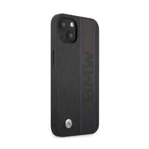 BMW iP 13 Leather Wordmark Blue Outlines Cover – Black