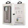 BMW iPhone 13 Pro Leather Seat Pattern Cover - Beige