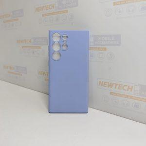 Silicone Texture S23 Ultra Soft TPU Cover – Purple