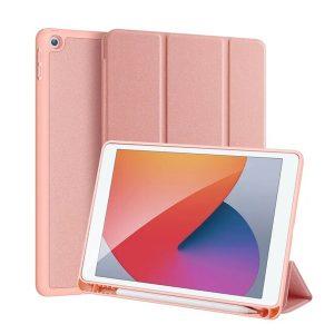 DUX DUCIS Domo Series Tri-fold Stand Leather Cover Pad 7/8/9 10.2″ – Pink