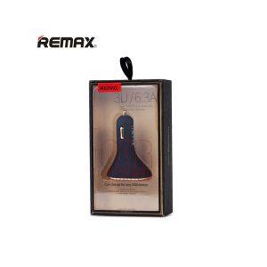Remax Car Charger Triple Port 6.3A – Black