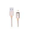 Hoco UPL23 Magnetic Metal Knitted USB to Lighting 1.2m Cable - Gold - Image 2
