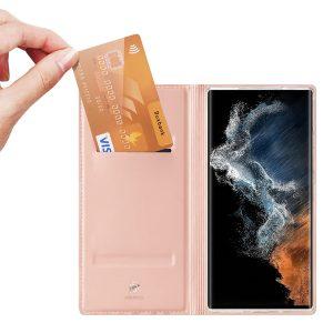 DUX DUCIS Skin Pro Series S20 Ultra Wallet Cover – Rose