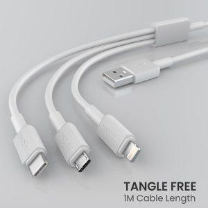 NT Pkg 3-in-1 Cable – White