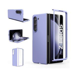 Piblue SAM Z Fold 5 Leather Flagship Cover Plus – Lavender