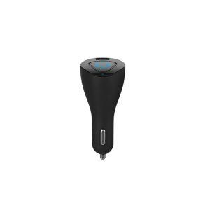 Rock Muca Car Charger & Bluetooth Earphone – Black (RAU0521)