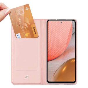 DUX DUCIS Skin Pro Series Leather SAM A72 Cover – Rose