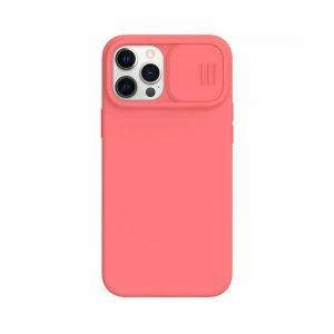 NILLKIN Camshield Magnetic Silicone Cover iP 12 Pro – Orange Pink