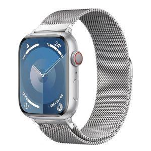 USAMS Milanese Stainless Steel Watchband + Cover for iWatch 42/44mm  – Silver