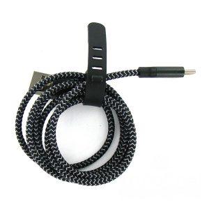 Dotfes A06T Dual Color USB to Type-C Cable 1m – Black