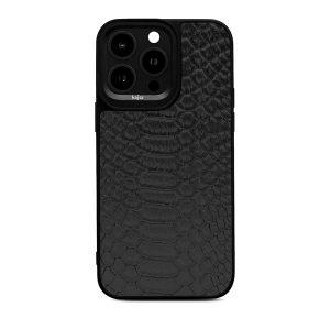 Kajsa Snake Pattern IPhone 14 Pro Cover – Black