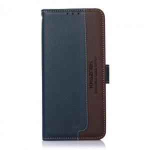 KHAZNEH Leather SAM A53 5G Cover with Wallet – Blue