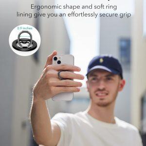 ESR Halolock Ring Holder Kickstand Compatible With MagSafe – Black