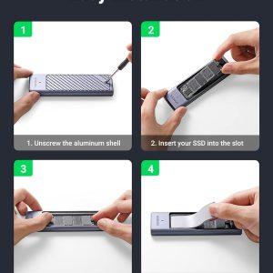 UGREEN M.2 NVMe Hard Drive Enclosure Type-C