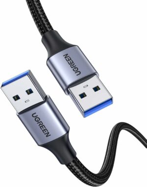 UGREEN USB 3.0 to USB Nylon Braided Data Cable 1m - Black