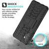 Hybrid Tire Texture Shockproof Cover With Kickstand for Samsung Galaxy A32 - Black - Image 3