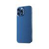 Green Fibra de Carbon iPhone 13 Pro Cover - Blue