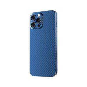 Green Fibra de Carbon iP 13 Pro Cover – Blue