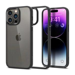 Spigen Crystal Hybrid Cover for iPhone 12 / 12 Pro – Matte Black (ACS01703)