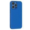 Green Fibra de Carbon iPhone 13 Pro Cover - Blue - Image 2