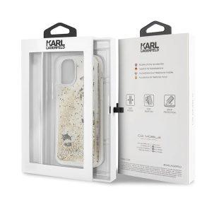 Karl Lagerfeld iP 11 PRO Liquid Glitter Cover – Gold