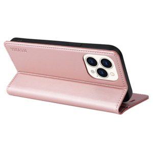 YIKATU Leather Flip iphone 14 Pro Cover  – Rose Gold  (YK-001)