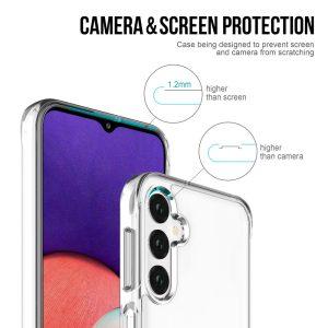 Hybrid Hard PC + TPU Cover for SAM A24 4G – Clear