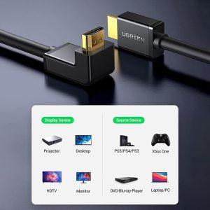 UGREEN HD103 HDMI 90 Degree 4K/60Hz Cable 1.5m