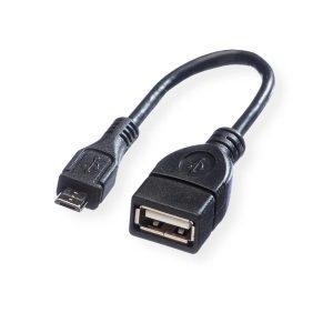 OTG Micro to USB 2.O 0.15m – Black