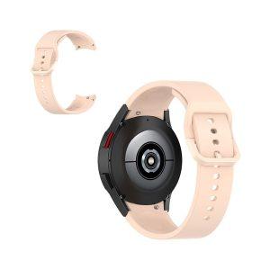 Silicone SAM Watch 4/5 Strap With Buckle – Pink